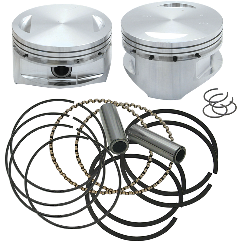 S&S CYCLE 4" Bore Forged Pistons for V100" and V107" - 4.0" - +.020 - Harley-Davidson '84-'99 - 92-1402