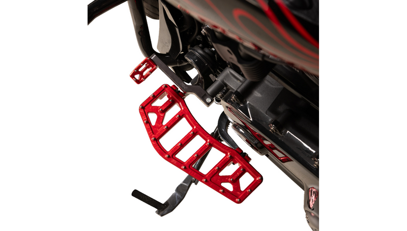 THRASHIN SUPPLY Aggressor Floorboards - Red - FL '07-'25 - TSC-2219-2