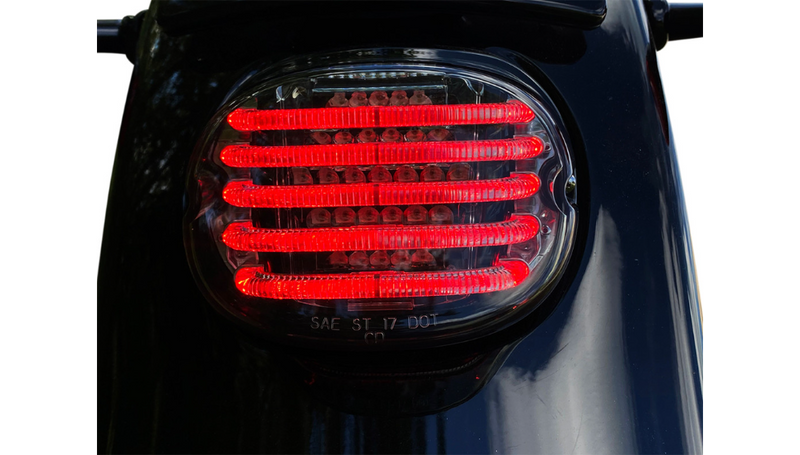 CUSTOM DYNAMICS Taillight/Turn Signal - Top Window - Smoke Lens - Harley-Davidson '99-'24 - PB-TL-INT-TW-S