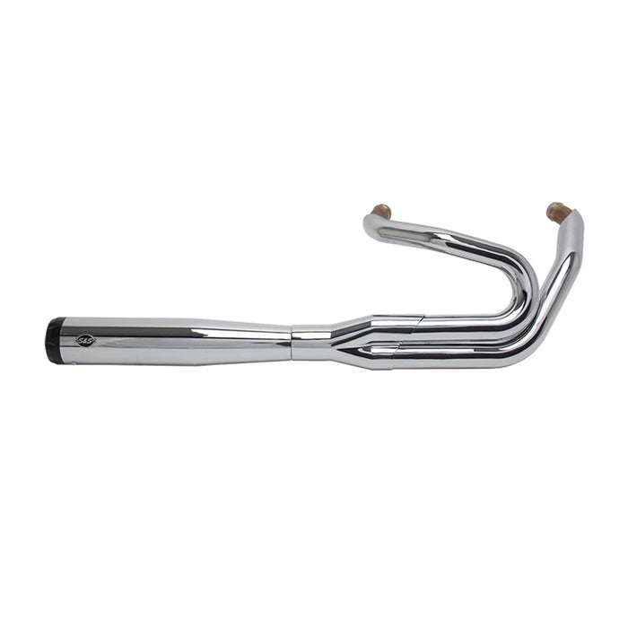 S&S CYCLE SUPERSTREET 2-1 for STANDARD CHASSIS M8 SOFTAIL® MODELS—Chrome 550-0791B