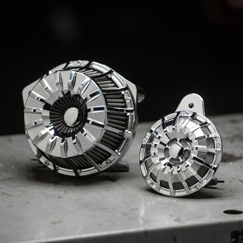 ARLEN NESS Inverted Series Air Cleaner Kit - 10-Gauge - Chrome - Touring '24+ & Softail 25+ - 600-224