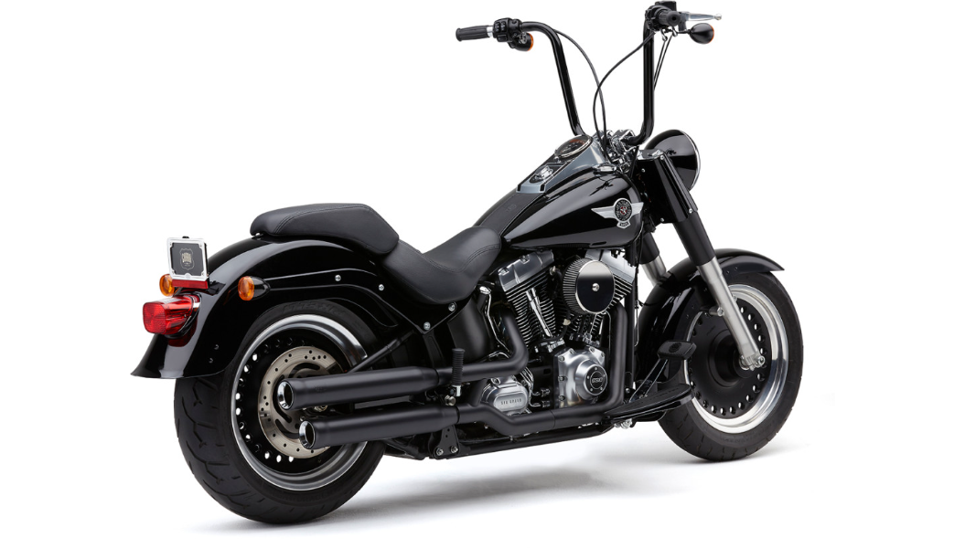 COBRA Neighbor Hater Mufflers - '07-'17 Softail - Black 6041B - PartsOutlet.com.au