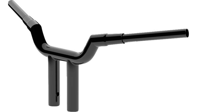 LA CHOPPERS Handlebar - Valley - T-Bar - 10" - Black - LA-7344-10B