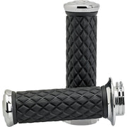BILTWELL Grips - Alumicore - Dual Cable - Chrome 6604-105-01 - PartsOutlet.com.au