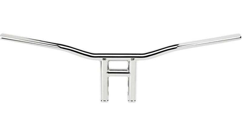 BILTWELL Handlebar - 1" - Tyson XL - 8" - TBW - Chrome 6238-1055