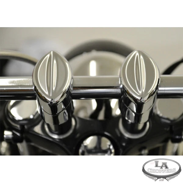 LA CHOPPERS MOHAWK RISERS FOR 1" HANDLEBARS 3" RISE CHROME UNIVERSAL - LA-7401-03