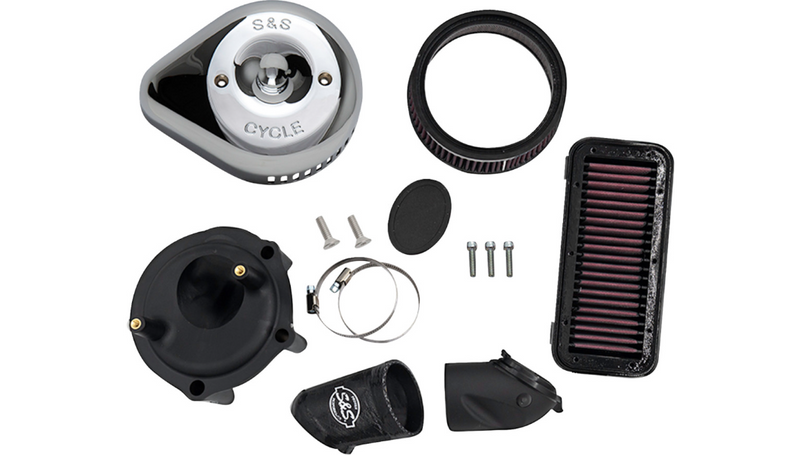 S&S CYCLE Stealth Air Cleaner Kit with Cover - Chrome - Indian '20-'25 - 170-0827