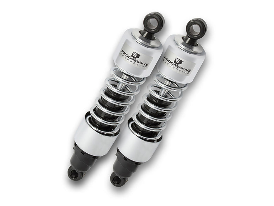 PROGRESSIVE SUSPENSION 412 Series Shock - 11.5" - Heavy Duty - Chrome - Harley-Davidson Sportster 2004-2021 XL - 412-4066C