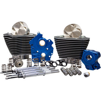 S&S CYCLE 124" Power Pack - 4.375" Stroke - Oil Cooled - Black w/o Highlights - M8 - Harley-Davidson '17-'25 - 310-1052C