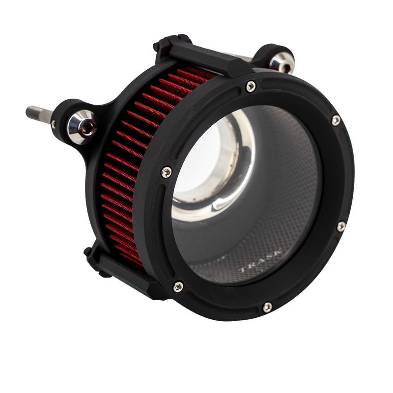 TRASK Assault Air Cleaner - Matte Black - Throttle by Wire - Harley-Davidson '08-'17 - TM-1020BK