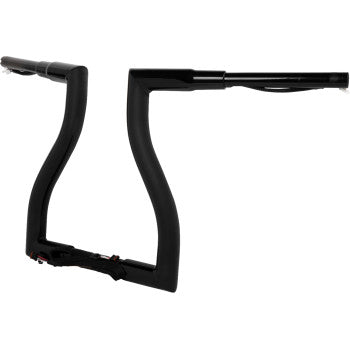 LA CHOPPERS Pre-Wired Thresher Handlebar - 14" - Black - '15-'22 FLTR -  LA-7317-14BW