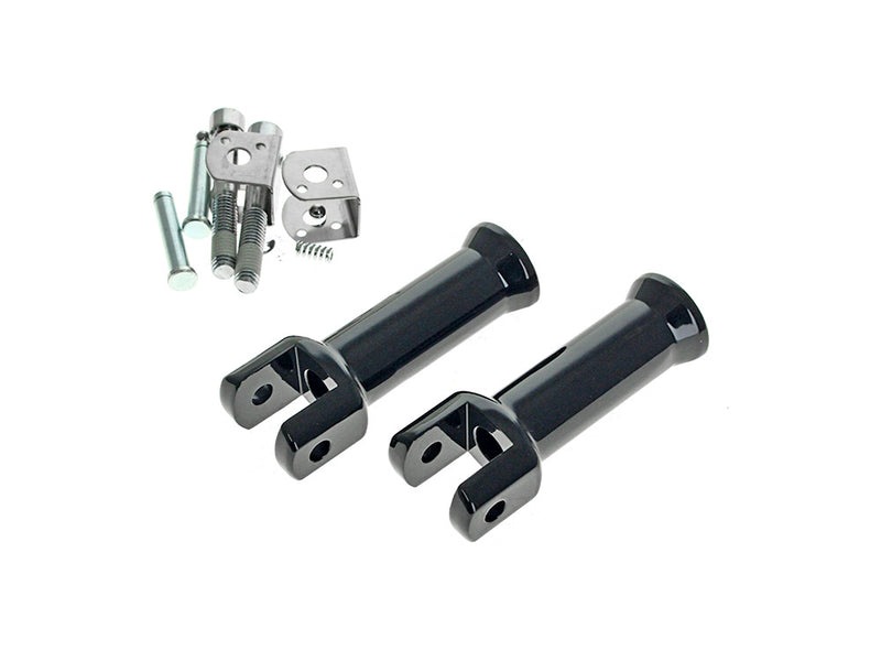 Rollies Softail Passenger Peg Mount - Black - Softail '18-'25 - P17-0428GB