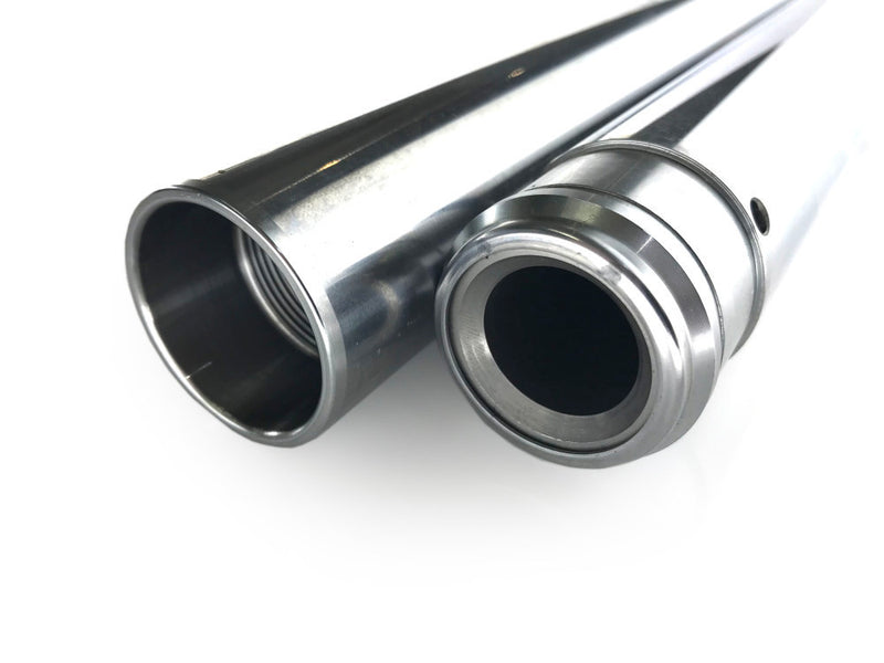 Hard Chrome Fork Tubes. +4in. Oversize. Fits 39mm Narrow Glide Front End 1994-2003 C23-0191-4