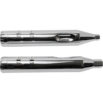 S&S CYCLE 4.5" MK45 Performance Mufflers - Chrome Thruster End Cap - 2017+ Touring- 550-0665