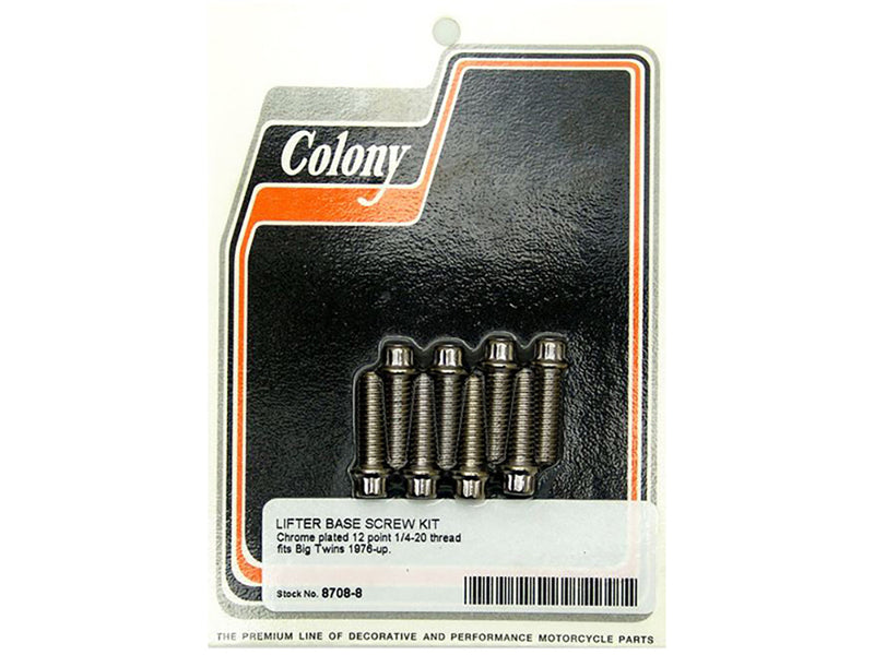 COLONY Screws -12-Point - Lift Block - Big Twin '76-'99 - 8708-8