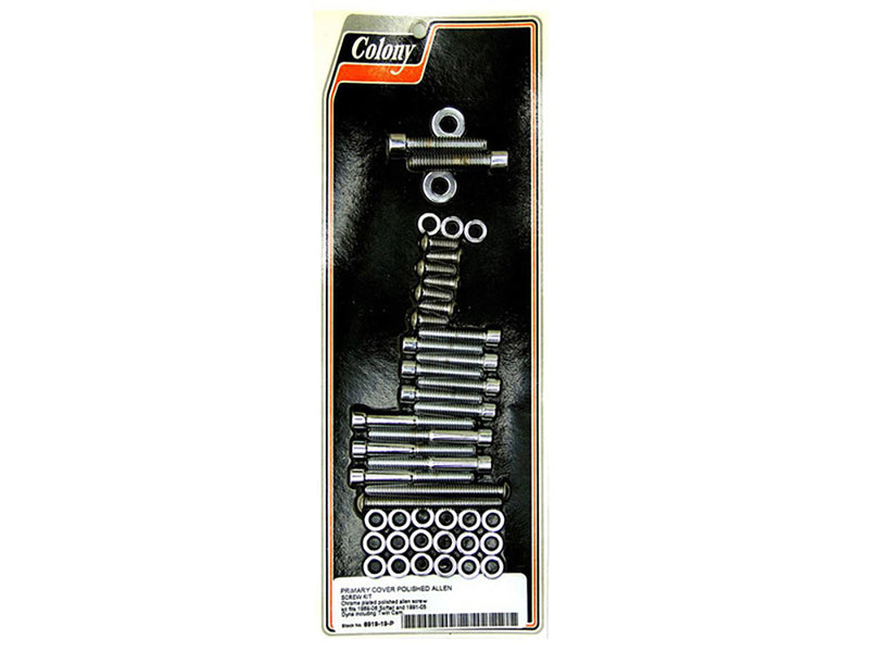 Bolt Kit - Primary Cover - Socket-Head - '89-'06 Softail/'91-'05 Dyna-  8919-19P