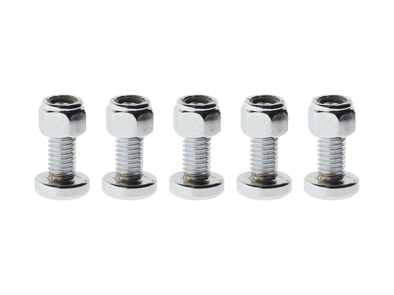 COLONY Rear Disc Rotor Bolts with Nyloc Nuts – Chrome. Fits H-D Big Twin 1992up & Sportster 1992-2021 - Torx/Button-Head - 7/8" 9807-10