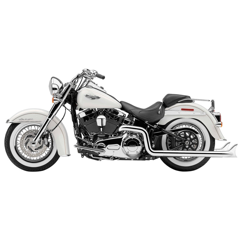 COBRA True Dual Exhaust - Fishtail - '07-'11 Softail - 6988