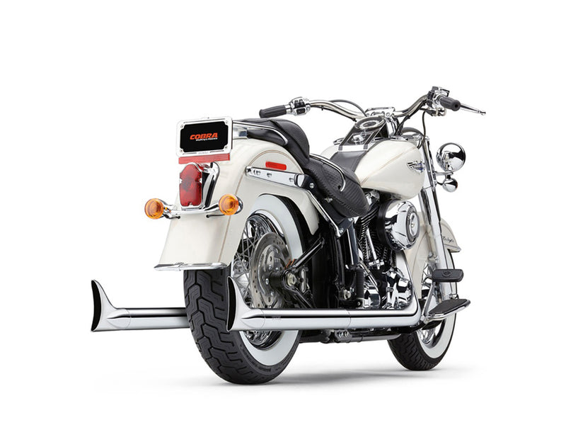 COBRA True Dual Exhaust - Fishtail - '07-'11 Softail - 6988