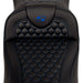 SADDLEMEN RoadSofa Seat - Honeycomb - Blue Stitch - with Backrest - FLH/FLT '08-'23 A808-07R-189BLU - PartsOutlet.com.au