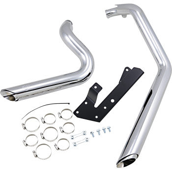 VANCE & HINES Shortshots Staggered Exhaust System - Sportster XL '04 -' 13 - Chrome 17219