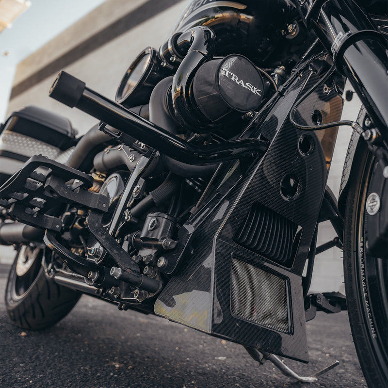 TRASK Assault Series Engine Guard - '18-'23 FL Touring Models - Gloss Black - TM-3610BK