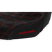 SADDLEMEN Pro Series SDC Performance Seat - Carbon Fiber/Lumbar Gripper - Red Stitch - Dyna '06-'17 - SC80604RED - PartsOutlet.com.au