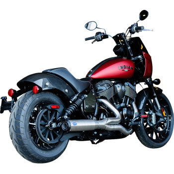 S&S CYCLE 2-into-1 Qualifier Exhaust System - Stainless - Indian Chief 22+ 550-1117 - PartsOutlet.com.au