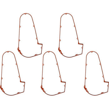 JAMES GASKET Primary Cover Gasket - Paper/ Silicon - 5 Pack - Harley-Davidson '65-'88 - JGI-60538-81-C