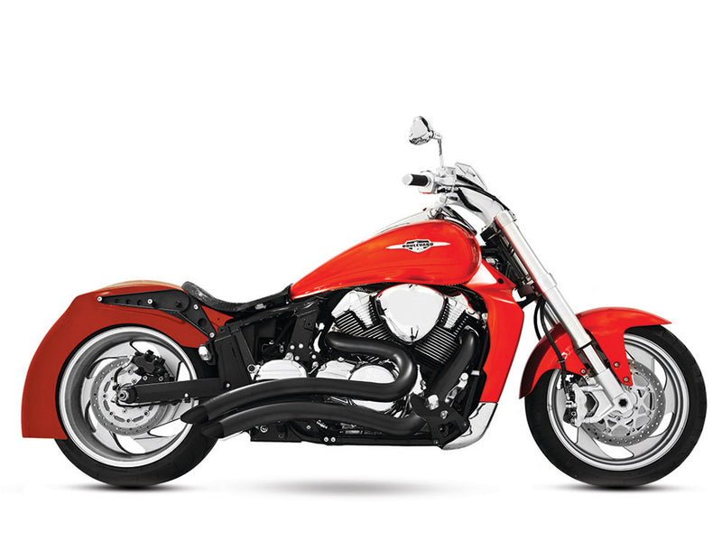 Freedom Sharp Curve Radius Exhaust with Black Finish. Fits Suzuki M109R 2006up.