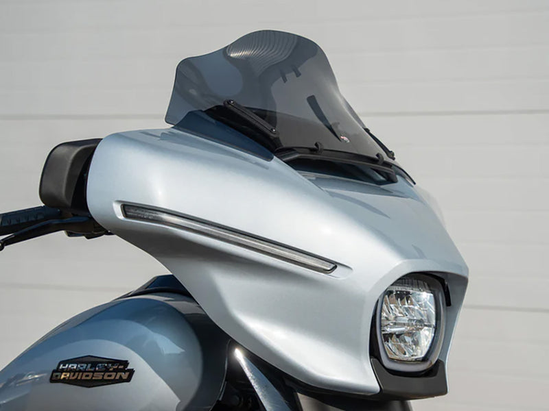 KLOCK WERKS Flare Windshield - 10" - Dark Smoke - 2024+ Street Glide FLHX - KWW-01-0709-DS