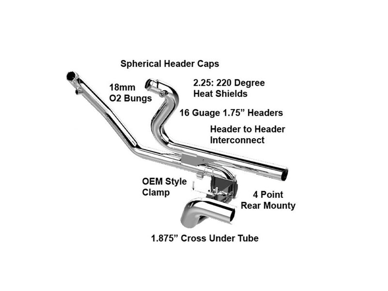 KHROME WERKS Aggressor Header - Chrome - FL '95-'08 - 200600B