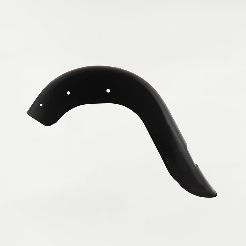 KLOCK WERKS Benchmark Rear Fender - Vicla - Frenched - Black - HD Softail '18-'25 -  KWF-02-0313