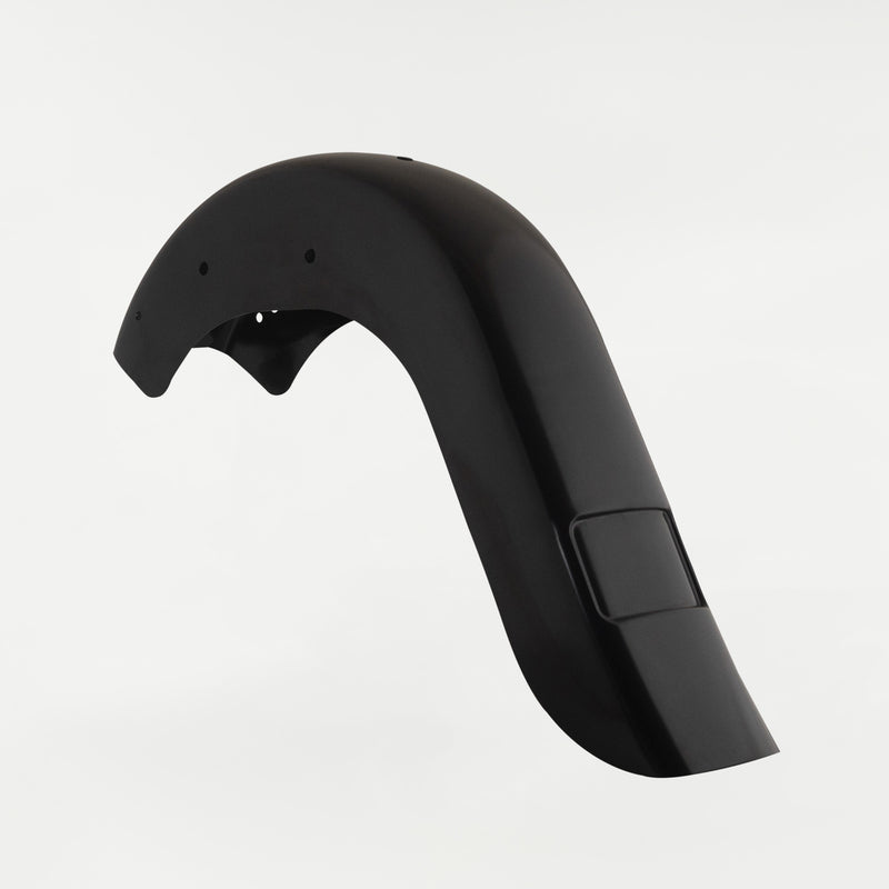 KLOCK WERKS Benchmark Rear Fender - Vicla - Frenched - Black - HD Softail '18-'25 -  KWF-02-0313