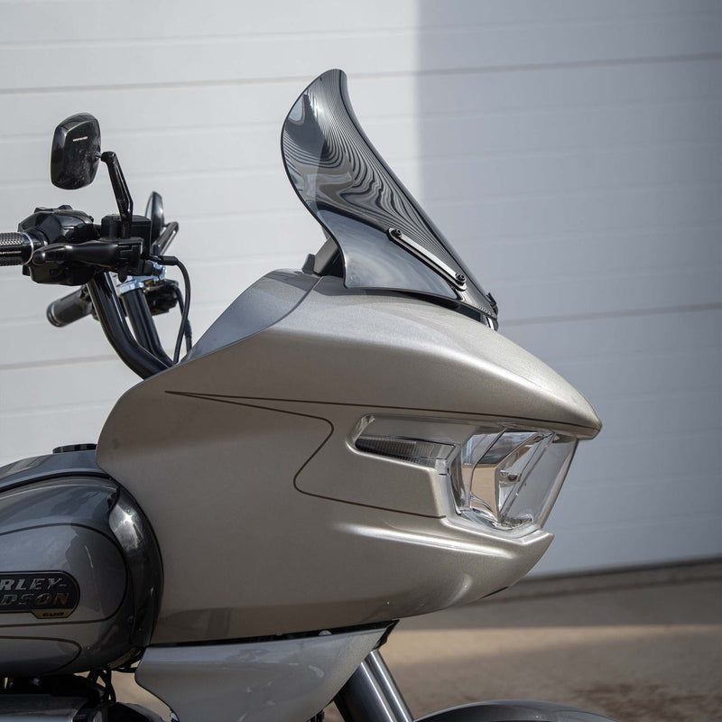 KLOCK WERKS Pro Touring Windshield - 15" - Dark Smoke - 2024+ FLTRX - KWW-01-0763-DS