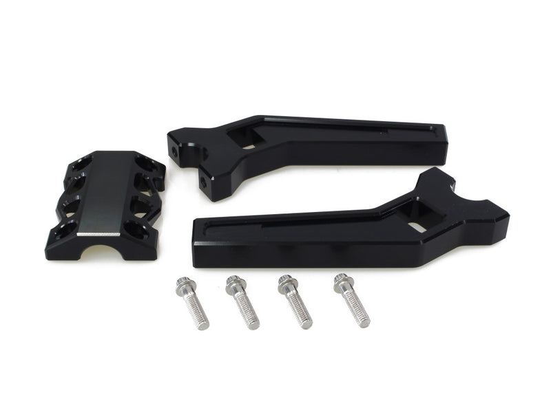 LA CHOPPERS Risers - Pullback - 8" x 1-1/4" - Black Anodized - LA-7481-08B