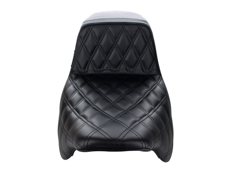 LE PERA Kickflip Seat - Double Diamond - Black - FL '97-'07 LH-597DD - PartsOutlet.com.au