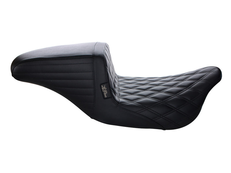 LE PERA Kickflip Seat - Double Diamond - Black - FL '97-'07 LH-597DD - PartsOutlet.com.au