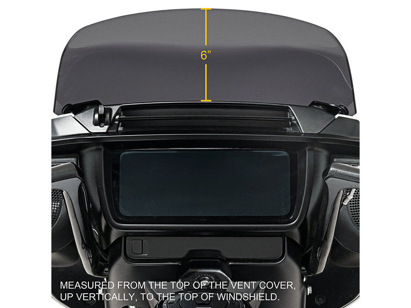 MEMPHIS SHADES Spoiler Windshield - 7" - Clear Dot Matrix - 2024+ FLTR - MEP8850