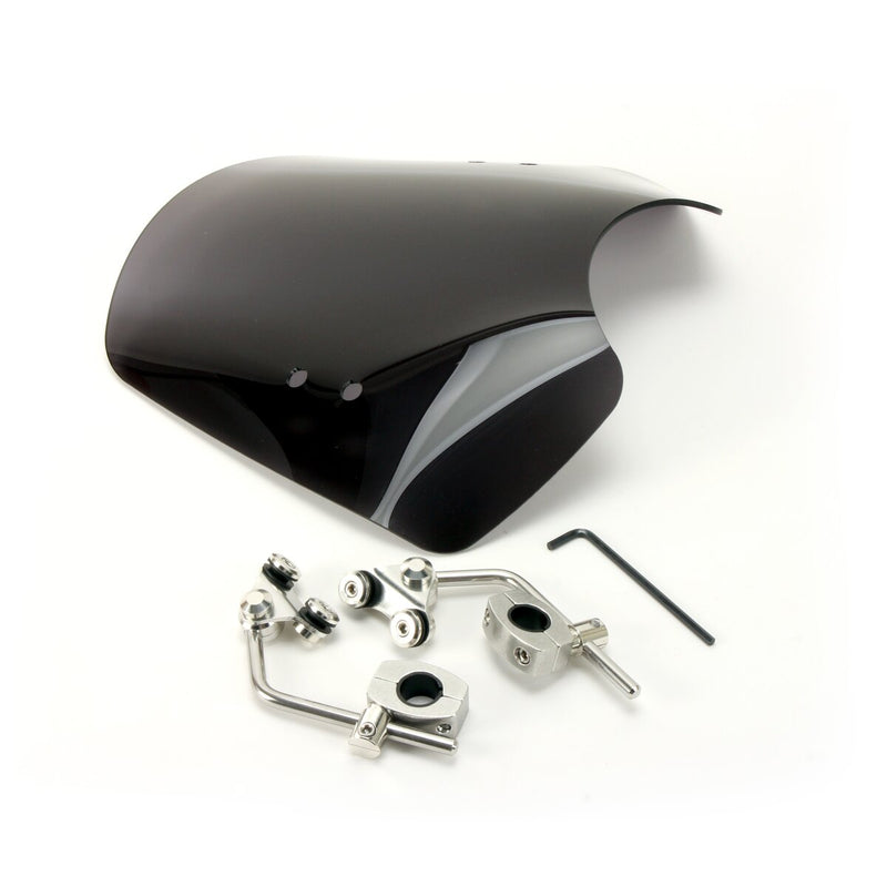 MEMPHIS SHADES Shooter Windshield - Dark Black Smoke - MEM16110