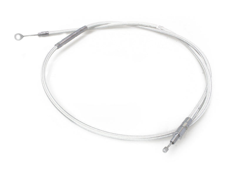 73in. Clutch Cable – Sterling Chromite. Fits 5Spd Big Twin Softail & Dyna 1987-2006 - 32104HE