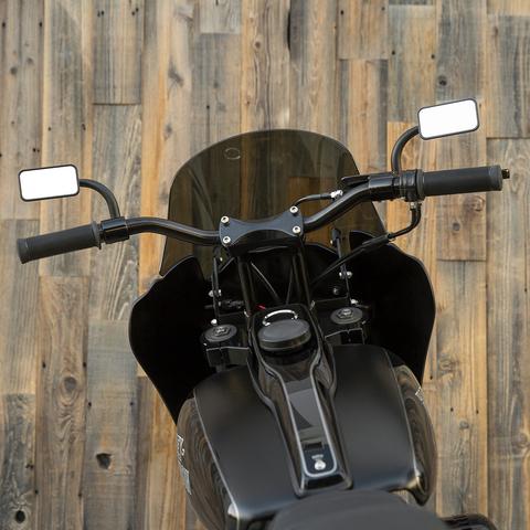 BILTWELL Risers - Murdock - Pullback - 8" - Black 6404-201-08