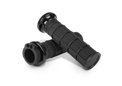 ODI Grips - V-Twin - Black/Black - Cable - Harley-Davidson 1984-2022 - V31HCW-BB-B - PartsOutlet.com.au