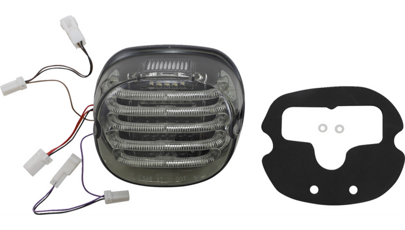 CUSTOM DYNAMICS Taillight/Turn Signal - Top Window - Smoke Lens - Harley-Davidson '99-'24 - PB-TL-INT-TW-S