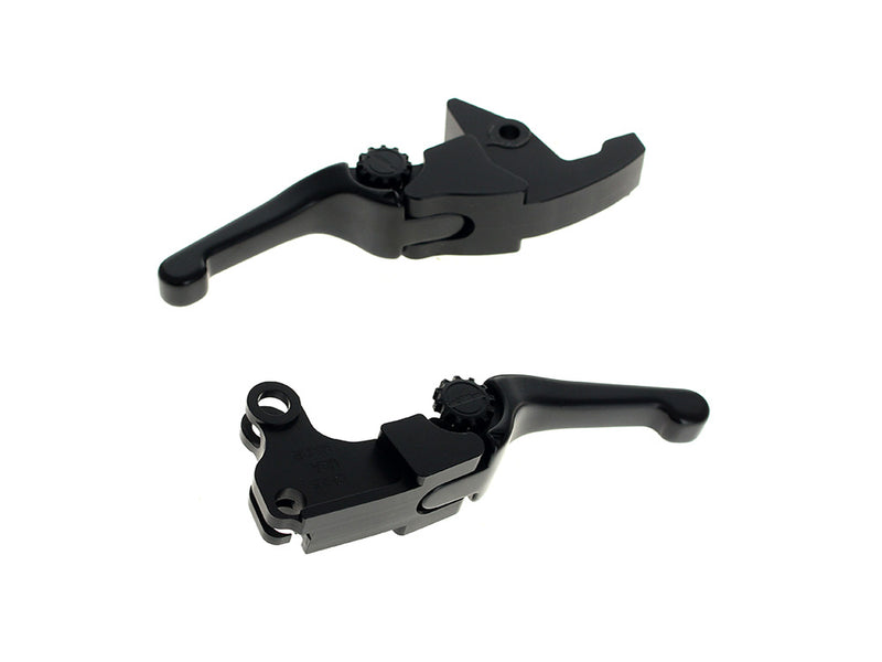 PSR Adjustable Shorty Anthem Levers – Black. Fits Softail 2025up - PSR-12-01668-22