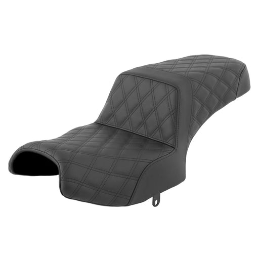 SADDLEMEN Step Up Seat - Lattice Stitched - Black - Indian '20-'23 - I20-06-175 - PartsOutlet.com.au