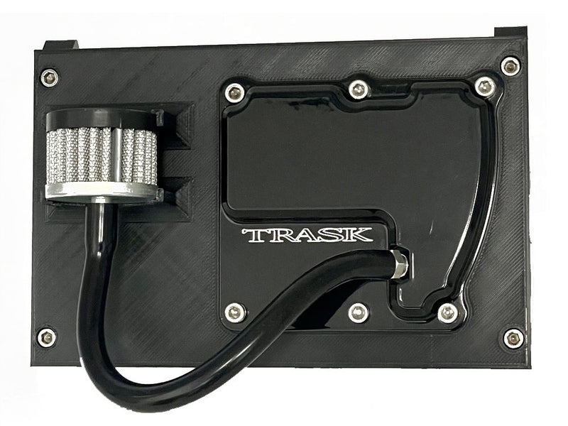 TRASK COVER TRANS VENTED M8 BLK ' 17-'24 - TM-2041BK