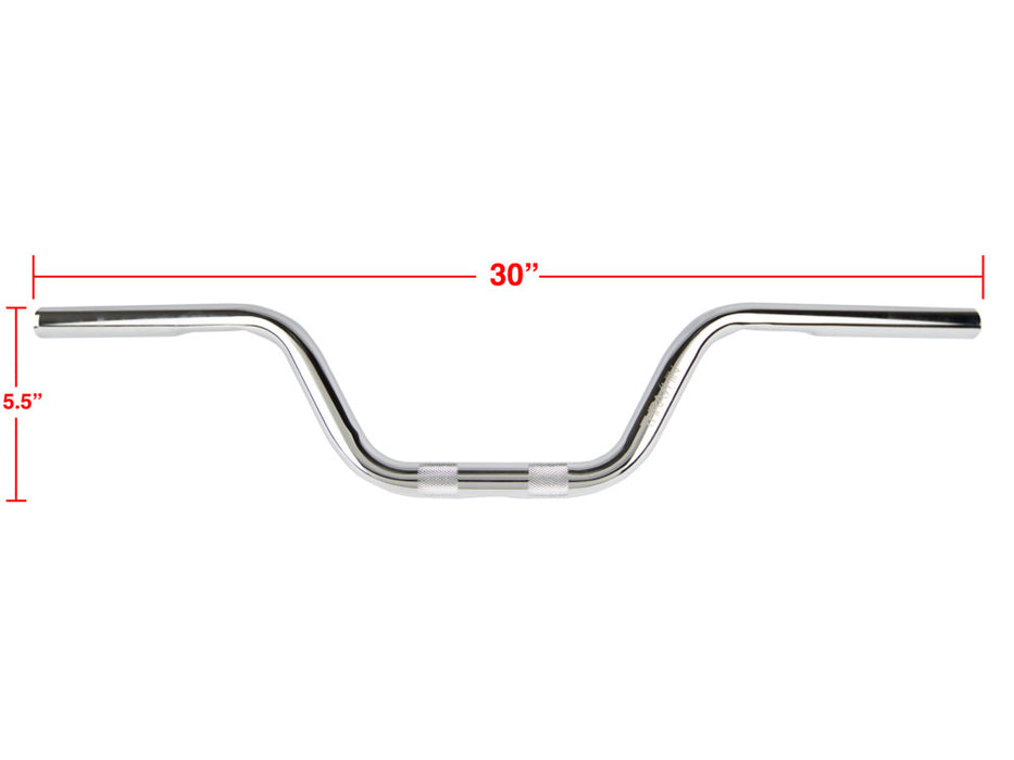 THRASHIN SUPPLY CO. Handlebar - High Bend - Chrome TSC-2701-3