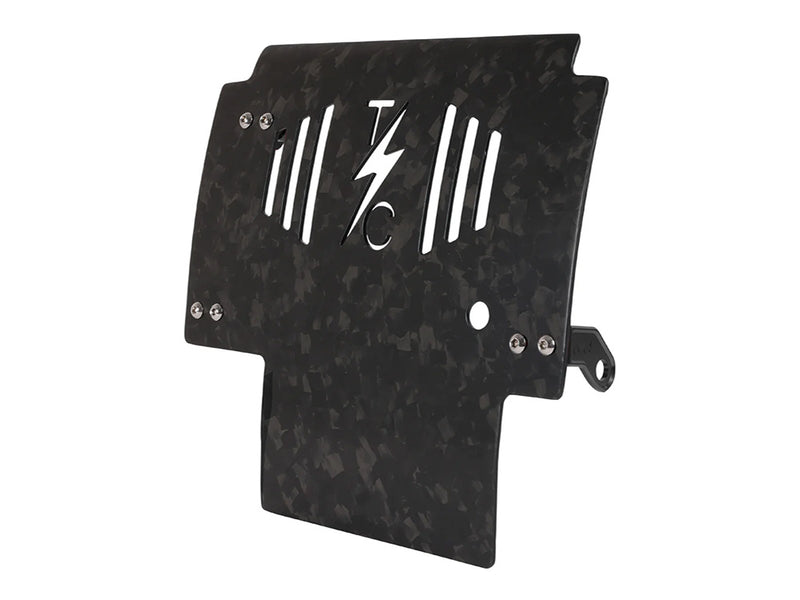 Thrashin Supply Skid Plate – Carbon Fibre Forged Weave. Fits CVO Touring 2023up & Street Glide & Road Glide 2024up – TSC-3035-1