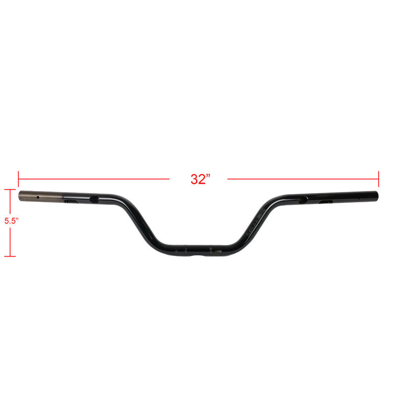THRASHIN SUPPLY CO. 2024 FLH / FLTRX Handlebar - High Bend - Black TSC-2802-1 - PartsOutlet.com.au